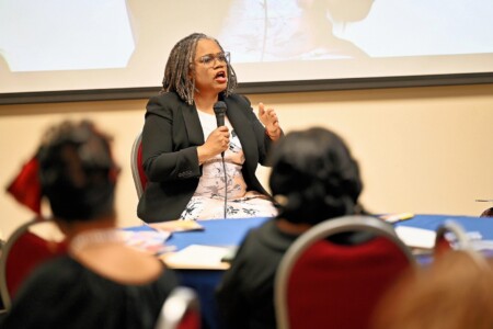Our programs purpose was to discuss disparities in Health, Economics, and Education. Dr. Angelica McMillan presents what can be done in New Jersey - The Urgency of Now!